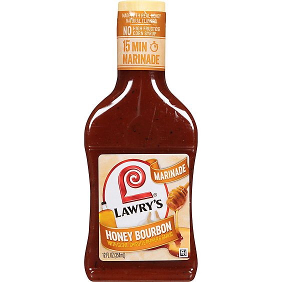 slide 1 of 1, Lawry's Honey Bourbon Marinade - 12 Fl. Oz., 12 fl oz