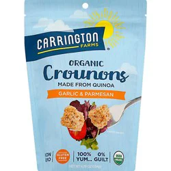Carrington Farms Organic Crounons Garlic & Parmesan - 4.75 Oz