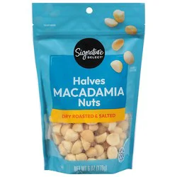 Signature Select Macadamia Nuts Dry Roasted And Salted - 6 Oz