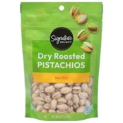 Signature Select Pistachios Dry Rstd Saltd In Shell - 6 Oz