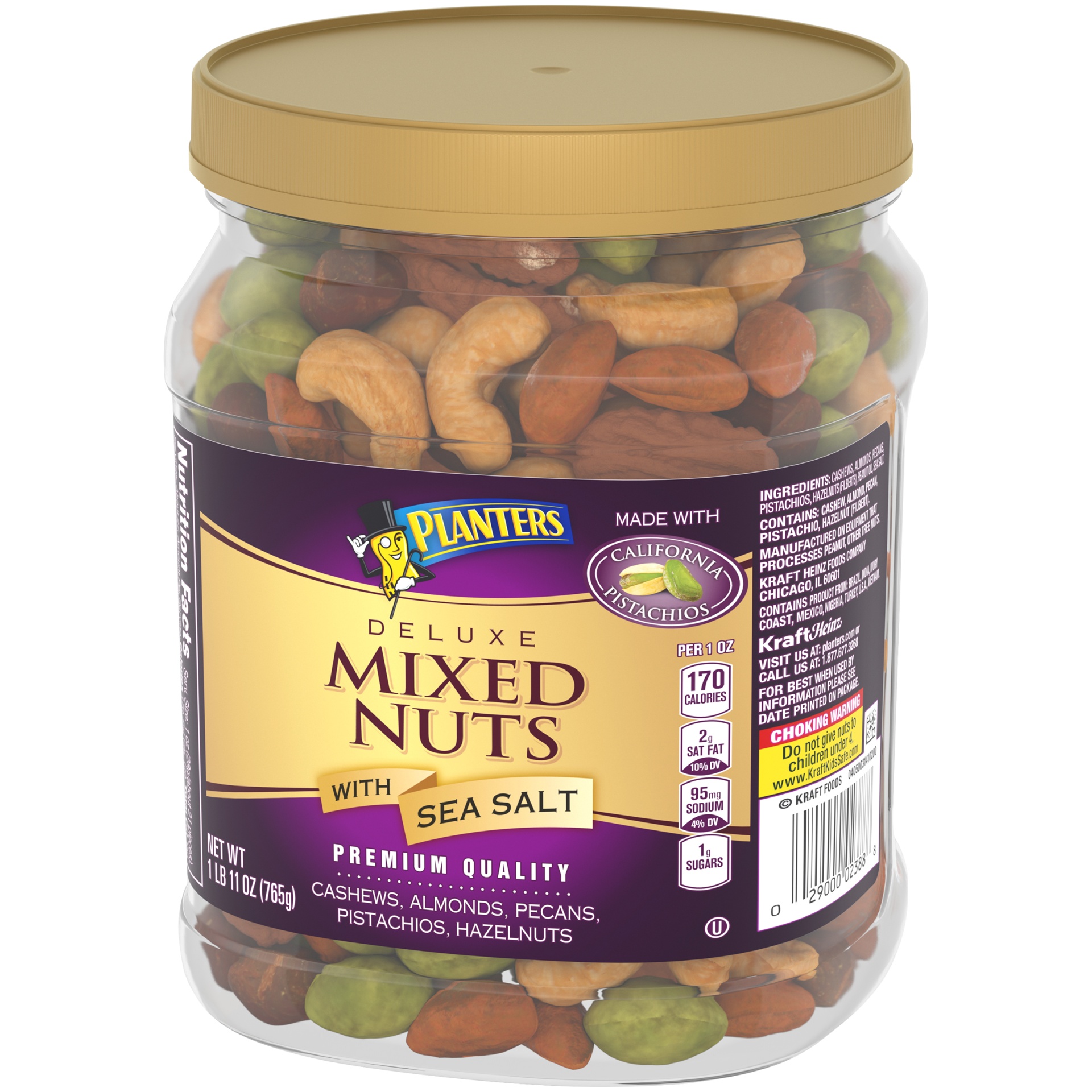 slide 2 of 14, Planters Deluxe Mixed Nuts with Sea Salt, 