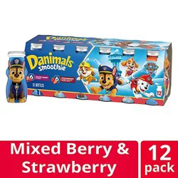 Danimals Strawberry Explosion & Mixed Berry Variety Pack Smoothies - 12-3.1 Fl. Oz