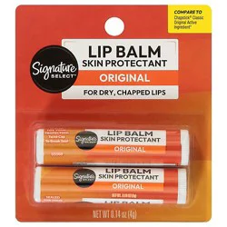 Signature Select/care Lip Balm Original Pack - 2-0.15 Oz