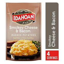 Idahoan Smokey Cheese & Bacon Mashed Potatoes Pouch - 4 Oz