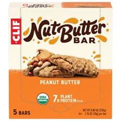 Clif Nut Butter Bar Peanut Butter Organic Filled Energy Bars - 5-1.76 Oz