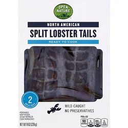 Open Nature Lobster Tail Split North American 2 Count - 8 Oz