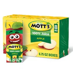 Motts 100% Original Apple Juice Box - 8-6.75 Fl. Oz.