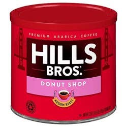 Hills Brothers Donut Shop Medium Roast Ground Coffee - 23 Oz