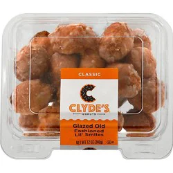 Clydes Glazed Donut Holes Old Fashioned Little Smiles - Each