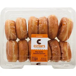 Clydes Glazed Donuts Big Smile 12 Count - Each