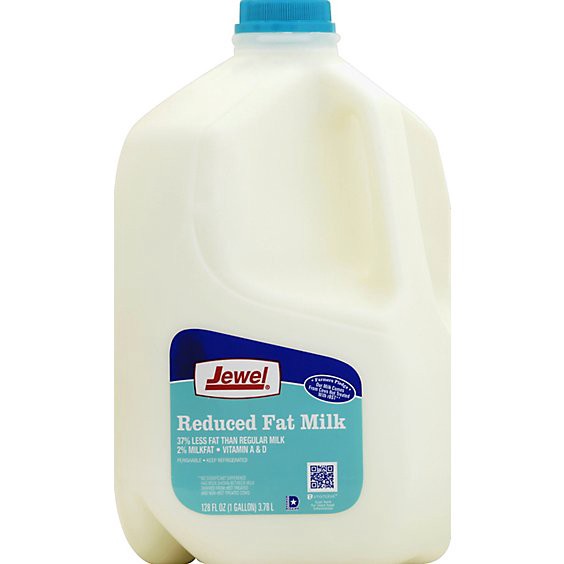 slide 1 of 1, Jewel Reduced Fat 2% Milk - 128 Fl. Oz., 1 gal