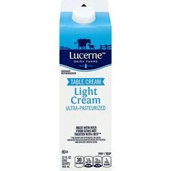 Lucerne Light Cream Ultra Pasteurized - 32 Oz