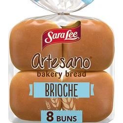 Sara Lee Artesano Brioche Hamburger Buns - 8 Ct