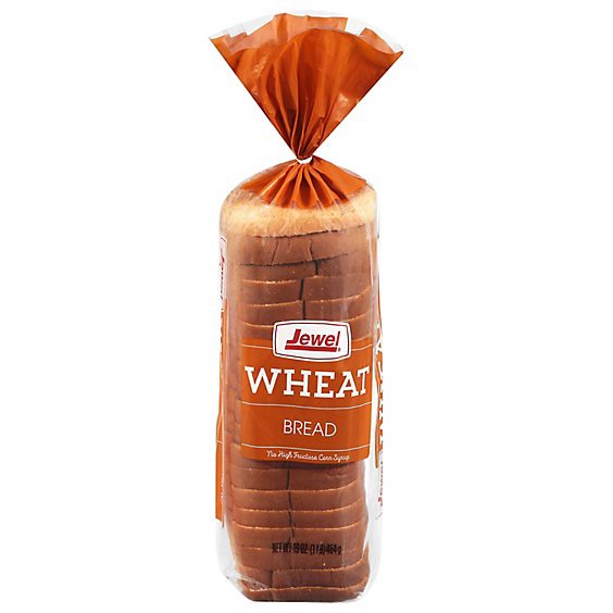 slide 1 of 1, Jewel Wheat Bread - 16 Oz, 16 oz