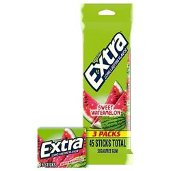 Extra Watermelon Sugar Free Chewing Gum - 3-15 Count