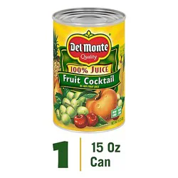 Del Monte Fruit Cocktail In 100% Fruit Juice - 15 Oz