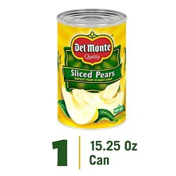Del Monte Sliced Pears - 15.25 Oz
