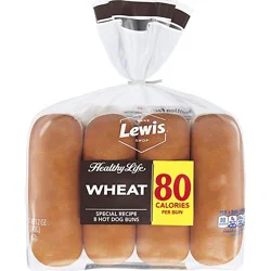 Healthy Life Hot Dog Bun Wheat - 12 Oz