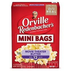 Orville Redenbacher's Movie Theater Butter Microwave Popcorn Mini Bags - 12-1.5 Oz