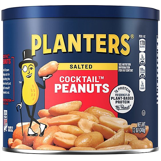 slide 1 of 1, Planters Peanuts Cocktail - 12 Oz, 12 oz