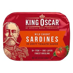 King Oscar Sardines In Tomato - 3.75 Oz