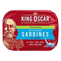 King Oscar Sardines In Water - 3.75 Oz