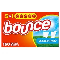 Bounce Outdoor Fresh Fabric Softener Dryer Sheets - 160 Count