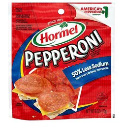 Hormel Pepperoni 50% Less Sodium Pillow Pack - 6 Oz