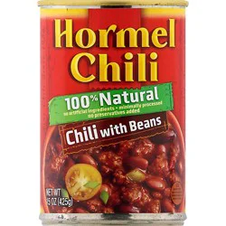 Hormel Natural Chili With Beans - 15 Oz