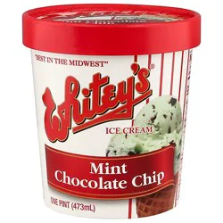 Whiteys Mint Chocolate Chip Ice Cream - 16 Oz