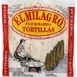 El Milagro Flour Tortillas, 12 Oz - 12 Oz