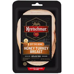 Kretschmar Sliced Turkey Honey Off The Bone - 8 Oz
