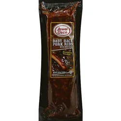 Jewel Cooked Smoked Pork Backribs With Sauce - 25.6 Oz