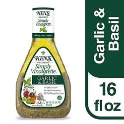 Kens Steak House Simply Vinaigrette Garlic & Basil - 16 Oz