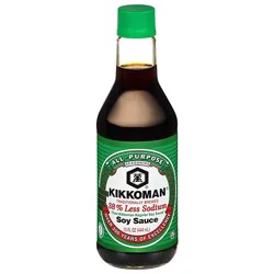 Kikkoman Soy Sauce Less Sodium - 15 Oz