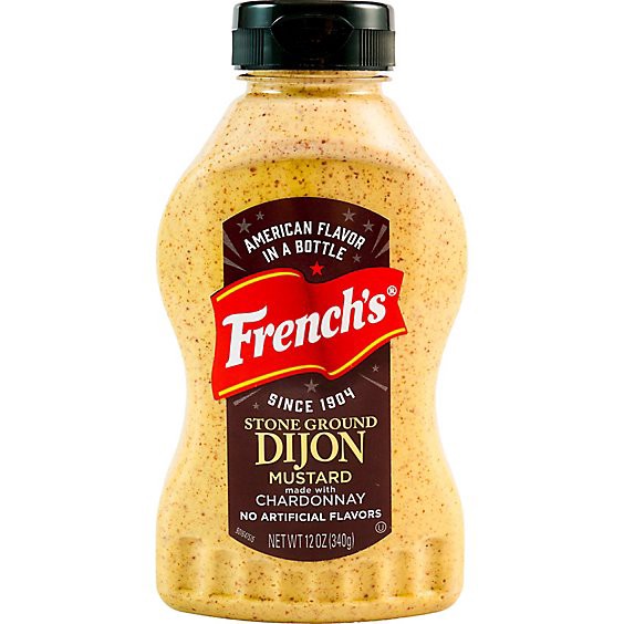 slide 1 of 11, French's Stone Ground Dijon Mustard - 12 Oz, 12 oz