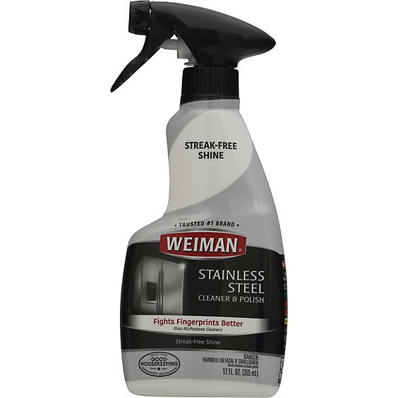 slide 1 of 1, Weiman Stainless Steel Cleaner - 12 Oz, 12 fl oz