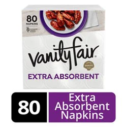 Vanity Fair Extra Absorbent Paper Napkins - 80 Count