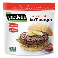 Gardein Ultimate Plant Based Frozen Beefless Burger Frozen Patties 4 Count - 12 Oz