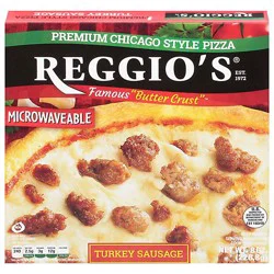 Reggios Pizza Microwaveable Turkey Sausage Frozen - 7 Oz