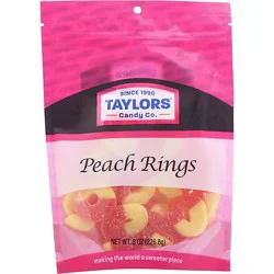 Taylors Peach Rings - 8 Oz