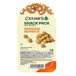 Cedars Snack Pack Chips With Original Hummus - 3 Oz
