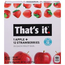 Thats It Bar Apple Strawberry - 6 Oz