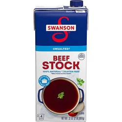 Swanson 100% Natural Unsalted Beef Stock - 32 Oz