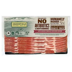 Greenfield Applewood Bacon Abf - 12 Oz