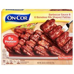 Oncor Barbecue Patties Pork Sauce & Boneless Rib-Shaped - 26 Oz