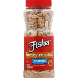 Fisher Honey Roast Peanuts - 14 Oz