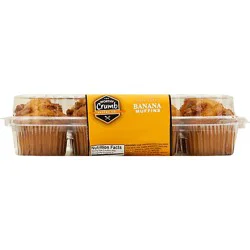 The Worthy Crumb Banana Mini Muffins - 10.29 Oz