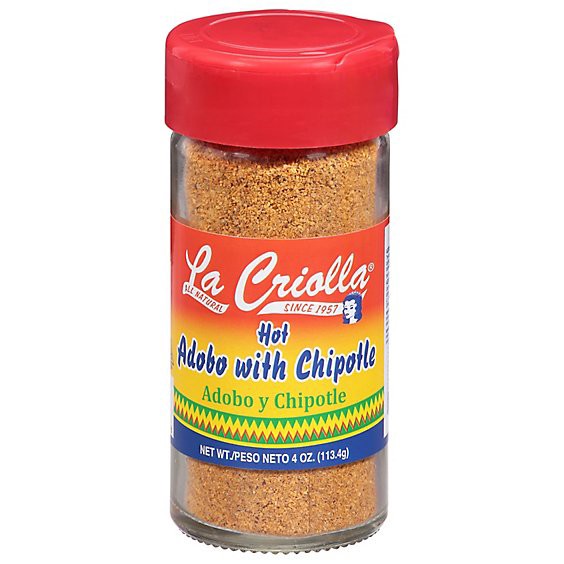 slide 1 of 1, La Criolla Adobe With Chipotle Hot, 4.0 Oz - 4 Oz, 4 oz