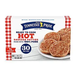 Odoms Tennessee Pride Sausage Patties Hot - 30 Count